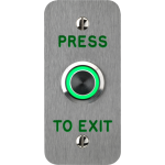 Press to Exit Button - Vandal Resistant & LED Illuminated